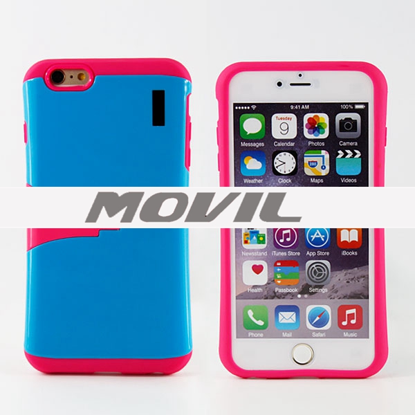 NP-2144 Combinación tpu   pc funda para Apple iPhone 6 plus-0